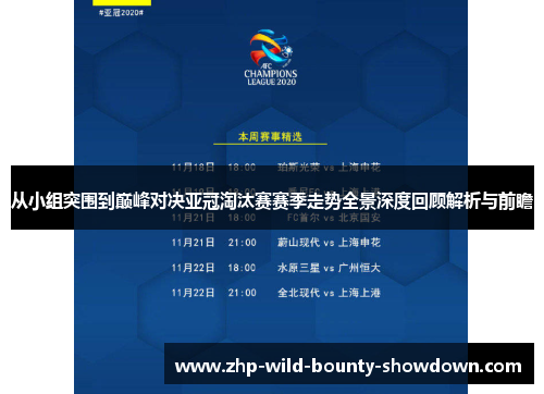 从小组突围到巅峰对决亚冠淘汰赛赛季走势全景深度回顾解析与前瞻